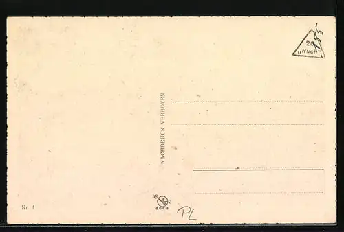 AK Warschau, Uferpartie mit Lazenkipalast