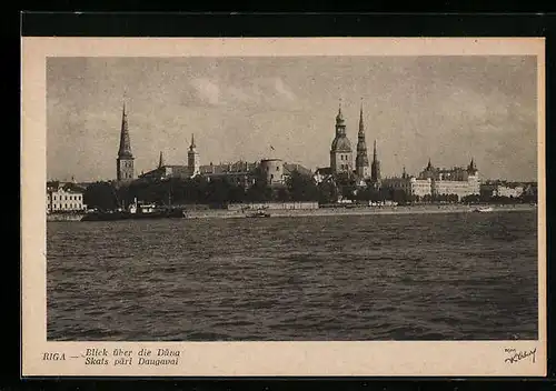 AK Riga, Blick über die Düna