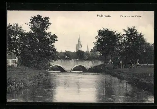 AK Paderborn, Brücke an der Pader