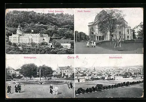 AK Gera, Schloss Osterstein, Gesamtansicht, Theater