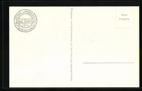 AK Bad Steben, Ortsansicht, Fliegeraufnahme