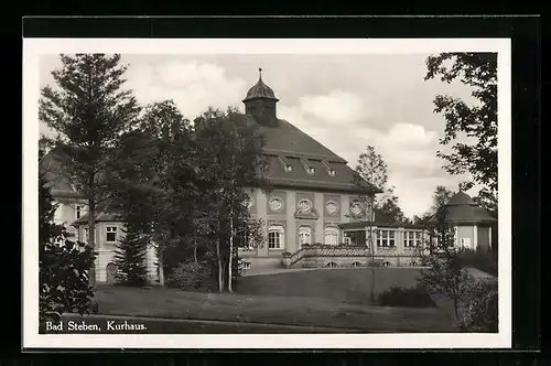 AK Bad Steben, Das Kurhaus, mit Pavillon