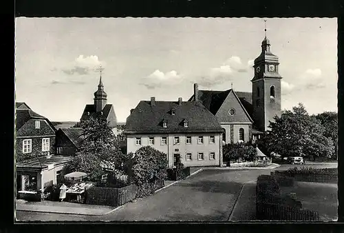 AK Bad Steben /Frankenw., Alte und neue Kirche