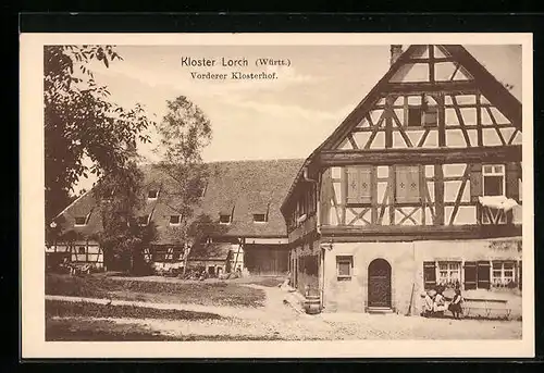 AK Lorch /Württ., Kloster Lorch, Vorderer Klosterhof