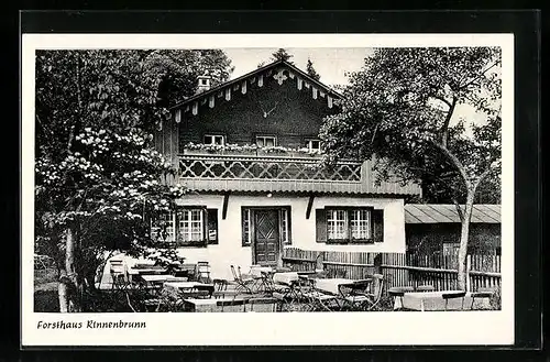 AK Rinnenbrunn bei Neuhaus, Gasthaus Forsthaus Rinnenbrunn