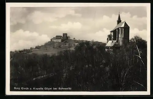 AK Schesslitz, Burg Giech und Kapelle Gügel