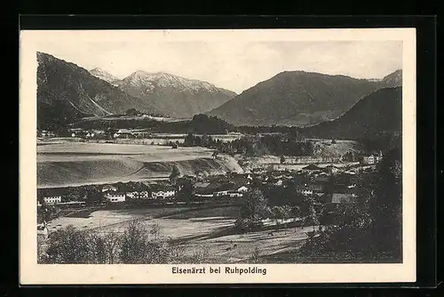 AK Eisenärzt b. Ruhpolding, Ortsansicht aus der Vogelschau