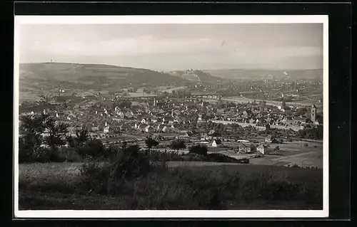 AK Würzburg-Heidingsfeld, Maintal mit Würzburg-Heidingsfeld aus der Vogelschau