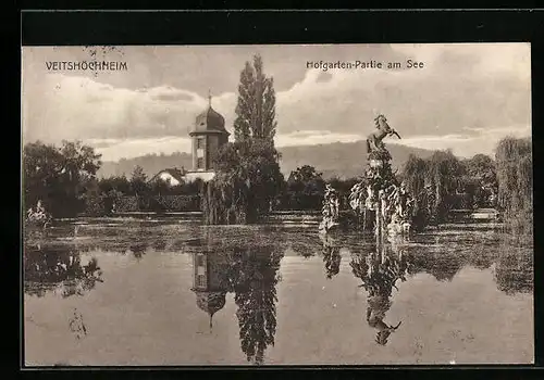 AK Veitshöchheim, Hofgartenpartie am See