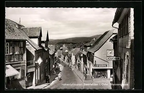 AK Beerfelden i. Odw., Blick in die Brunnengasse