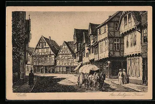 Künstler-AK Celle, Am heiligen Kreuz