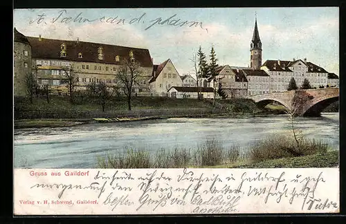 AK Gaildorf, Uferpartie am Schloss