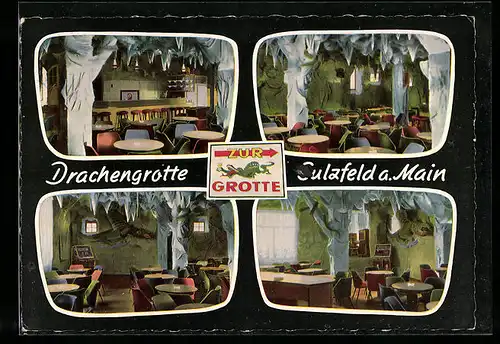 AK Sulzfeld a. Main, Gasthaus Drachen-Grotte, Inh. Edi u. Rosmarie Wadenklee