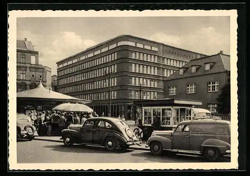AK Gelsenkirchen, Hans-Sachs-Haus mit Altem Markt