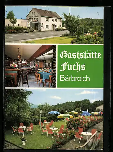 AK Bensberg-Bärbroich, Cafe-Restaurant Fuchs, Sommergarten