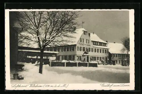 AK Welzheim, Gasthof zum Lamm, Inh.: Eisenmann