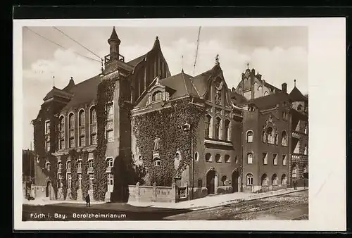 AK Fürth i. Bay., Partie am Berolzheimrianum