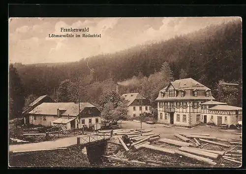 AK Schwarzenbach am Wald /Frankenwald, Löhmarmühle im Rodachtal