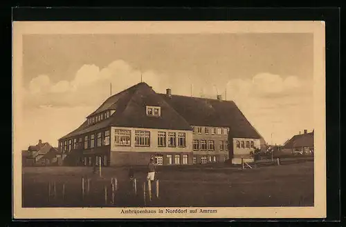 AK Norddorf a. Amrum, Blick auf Ambranenhaus