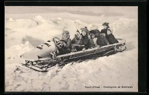 AK Sport d`hiver, Champions de Bobsleigh, Kinder im Bob