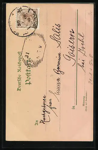 Lithographie Köln, Kölner Dom, Halt gegen das Licht