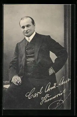 AK Carl Arndt-Arno, Komiker