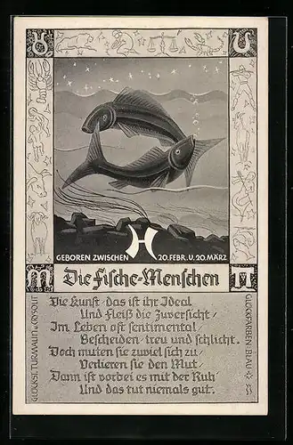 AK Die Fische, Sternzeichen