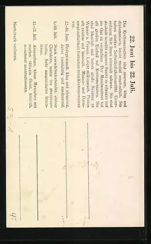 AK Krebs, Sternzeichen