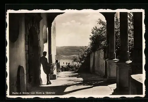 AK Horn a. Untersee, Partie der Kirche