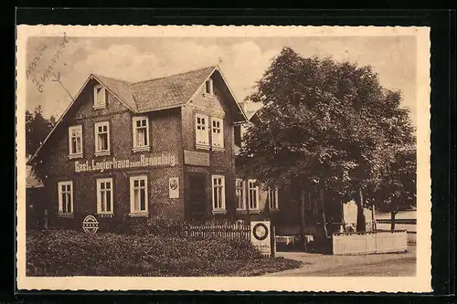 AK Schmiedefeld i. Thür., Gasthaus zum Rennsteig von Adolph Wiedhahn