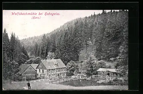 AK Hohegeiss /Harz, Wolfsbachmühle