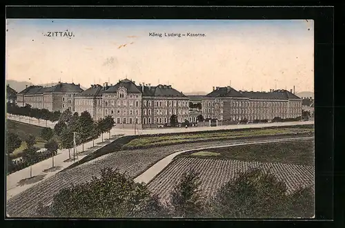 AK Zittau, König Ludwig-Kaserne