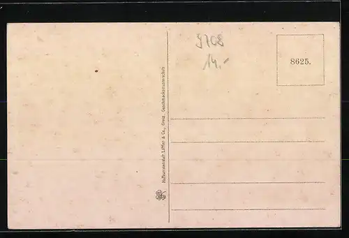 AK Treuen i. V., Postamt mit Königstrasse und Reiherstrasse