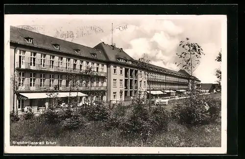 AK Erfurt, Blick auf Standortlazarett