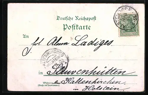 Lithographie Hamburg-Neustadt, Hamburger Hof, Alster-Lust, Lombardsbrücke