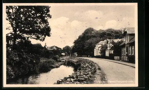 AK Aurich, Partie an der Hassenburgerstrasse