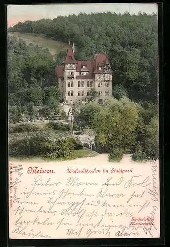 AK Meissen, Waldschlösschen im Stadtpark