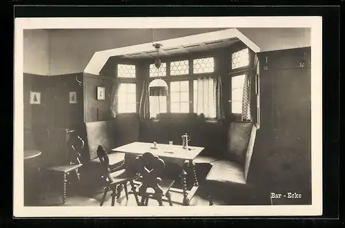 AK Adelboden /Berneroberland, Hotel Beau-Site, Bar-Ecke