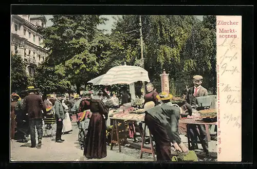 AK Zürich, Marktszene