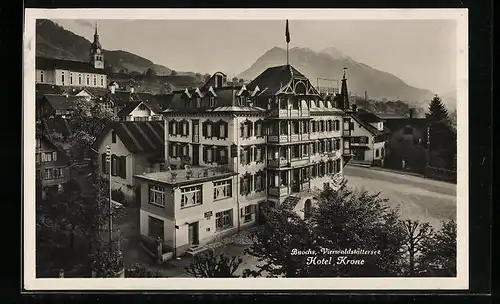 AK Buochs /Vierwaldstättersee, Hotel Krone