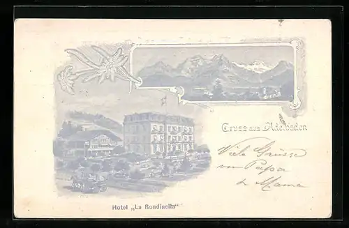 AK Adelboden, Hotel La Rondinetta, Panorama