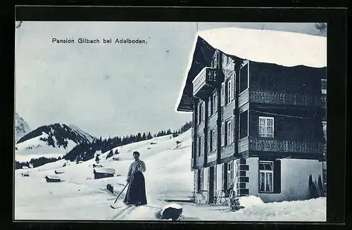 AK Adelboden, Pension Gilbach im Schnee