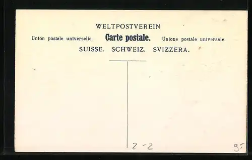 Präge-AK Briefmarken und Wappen der Schweiz, Ehrenkranz