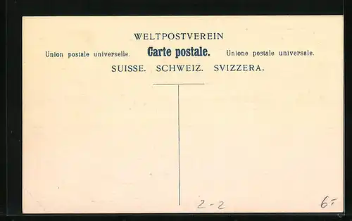 AK Briefmarken der Schweiz, Wappen und Ehrenkranz