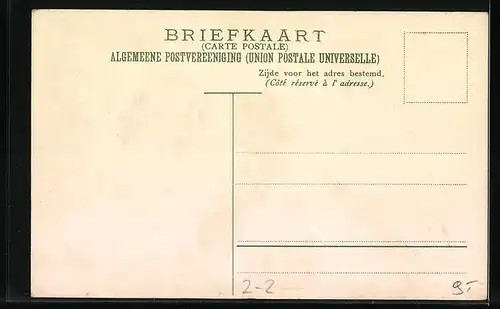 AK Briefmarken der Niederlande mit Wappen und Krone