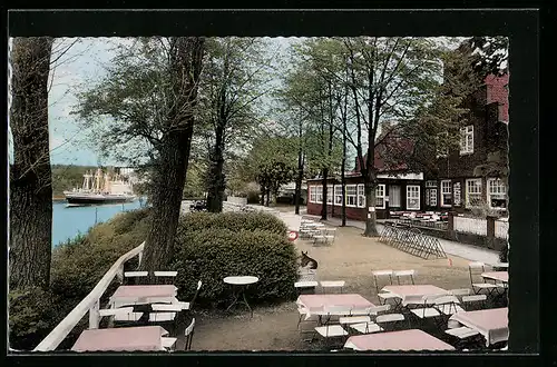 AK Kiel-Suchsdorf am Nord-Ostsee-Kanal, Restaurant Margaretental von Fritz Gohlke