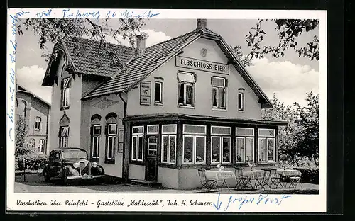 AK Vosskathen über Reinfeld, Gasthaus Waldesruh von H. Schmeer