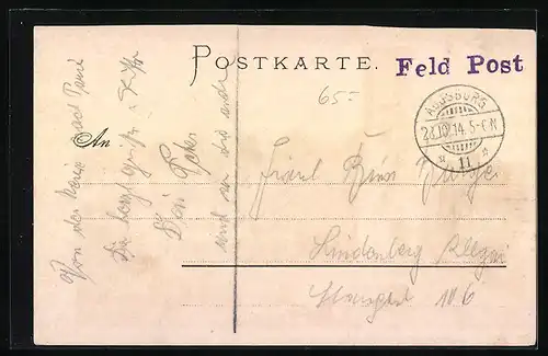 Lithographie Alt-Augsburg, Ortspartie