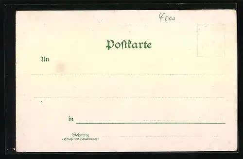 Lithographie Düsseldorf, Städtische Kunsthalle, Haupt-Bahnhof, Provinzial-Ständehaus