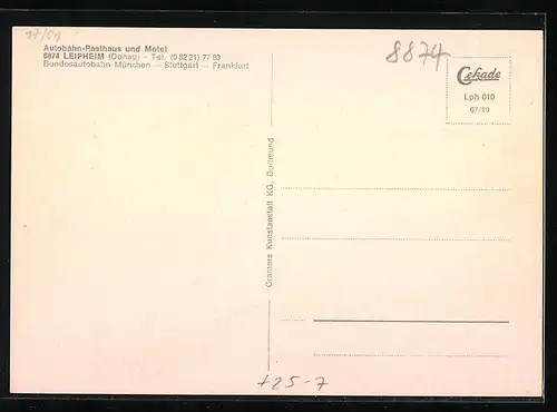 AK Leipheim, Autobahn-Raststätte und Motel mit BP-Tankstelle